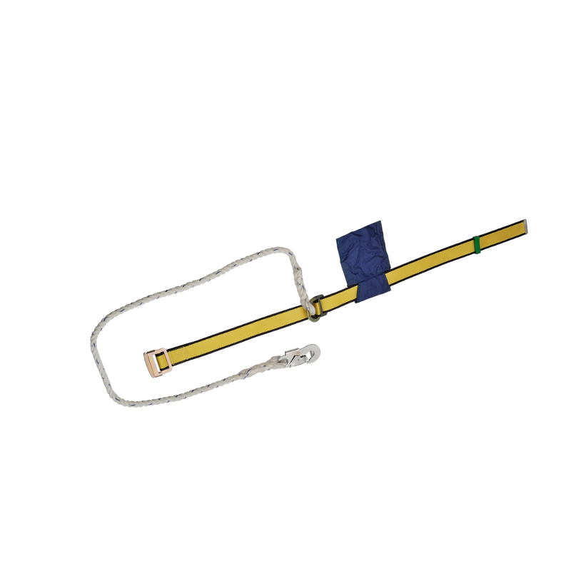 JE223004 polyester webbing safety waist belt two D-rings construction safety belt with lanyard