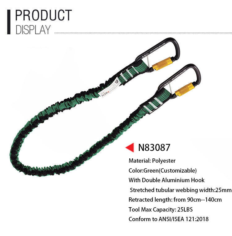 N83087 High-Quality Tool Tether with Double Carabiners