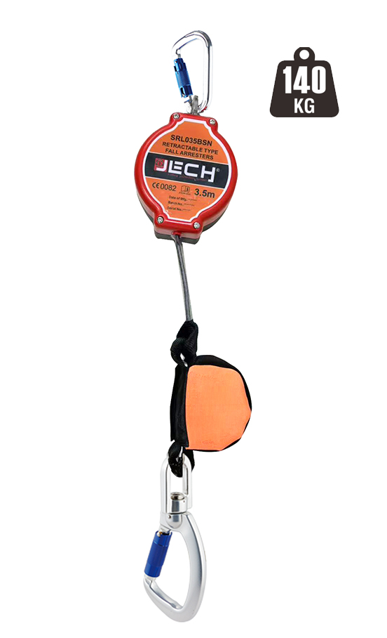 SRL018BN(1.8M)/SRL020BN(2M)/SRL030BN(3M)/SRL035BN(3.5M) NEW CE STANDARD  Cable Self-Retracting Lifeline(CE EN360:2023)-140KGS-副本