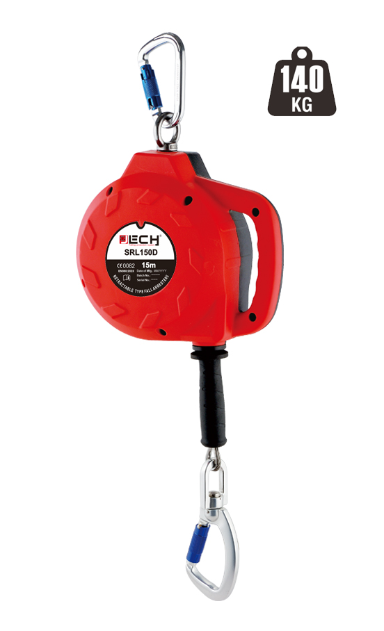 SRL060D(6M)/SRL100D(10M)/SRL150D(15M) NEW CE STANDARD  Cable Self-Retracting Lifeline(CE EN360:2023)-140KGS